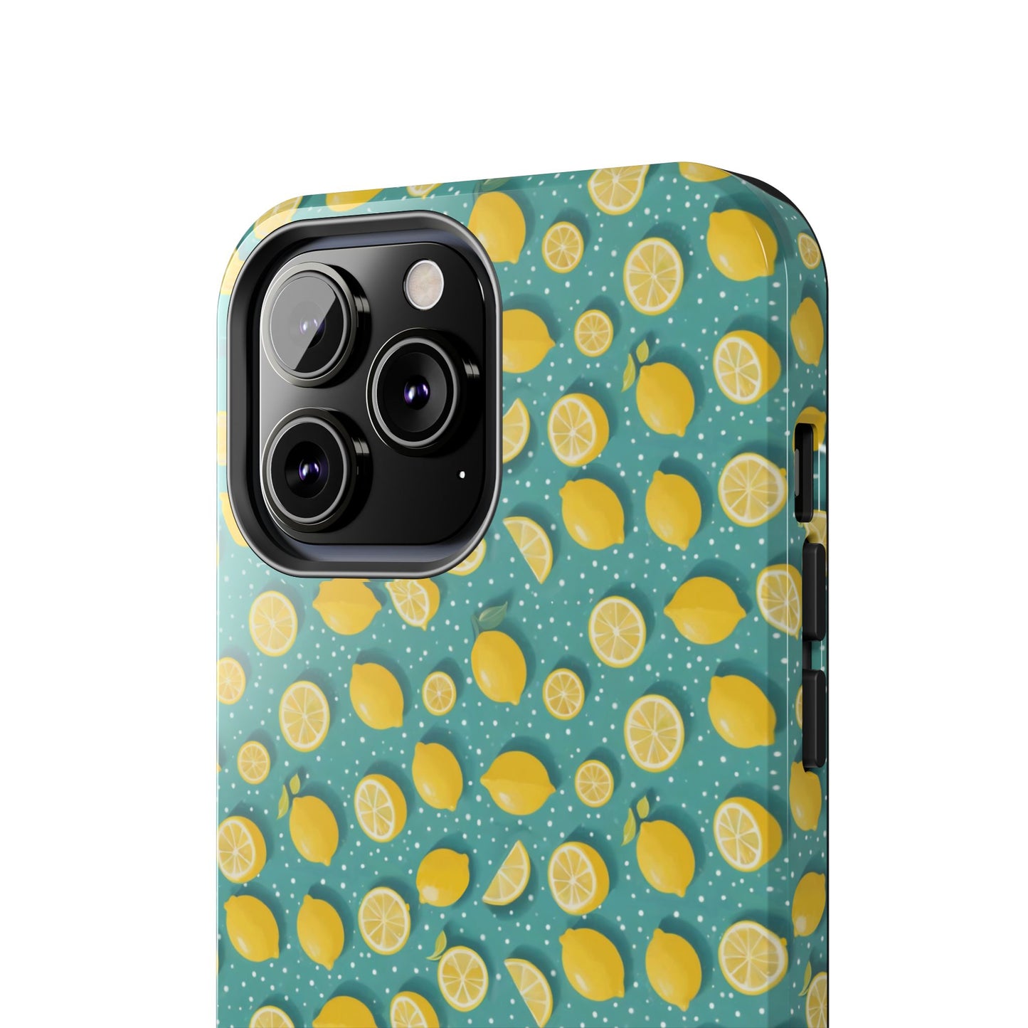 Zesty Teal Lemon: Polka Dot Tough Case