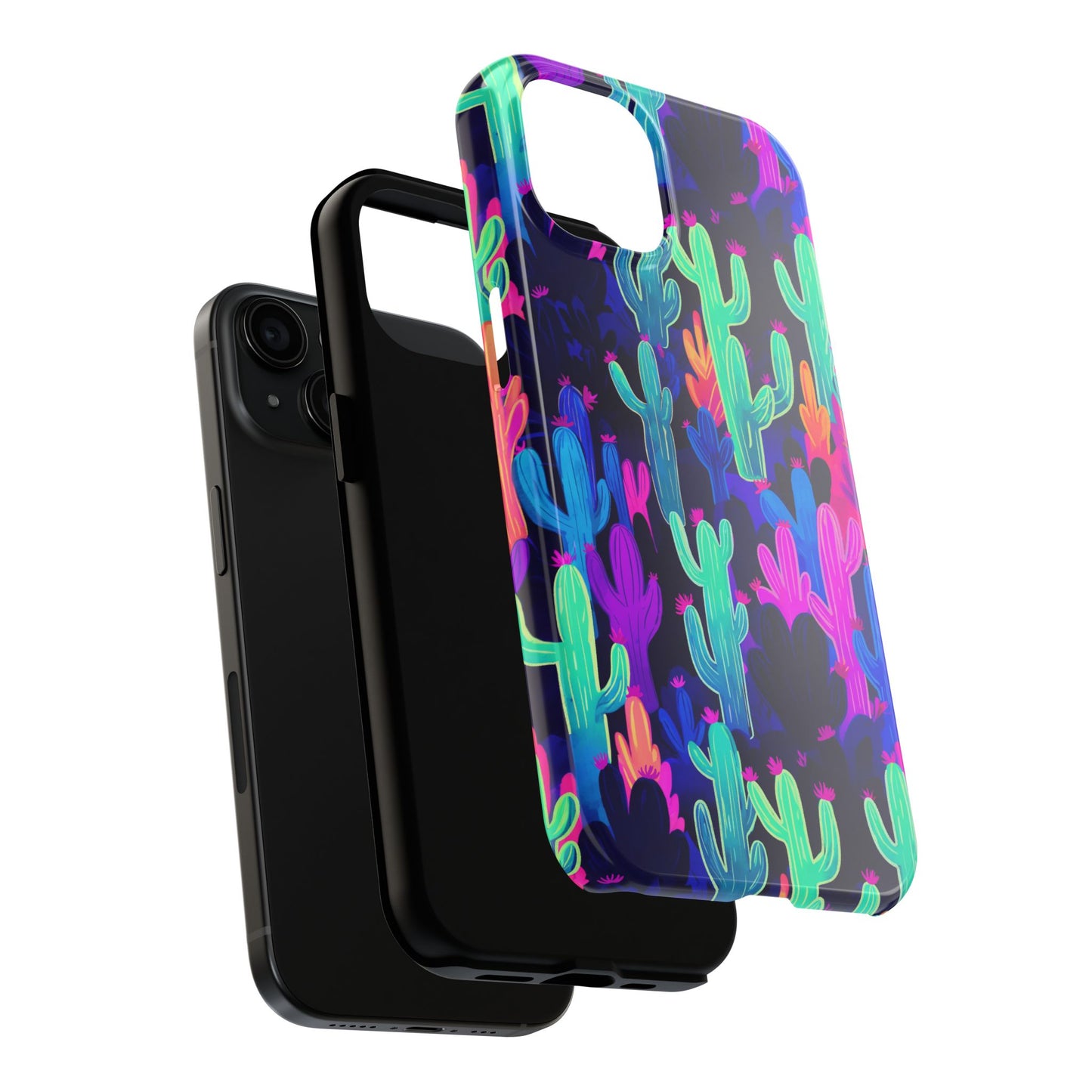 Neon Desert Magic: Electric Cactus Tough Case