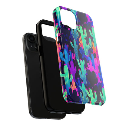 Neon Desert Magic: Electric Cactus Tough Case