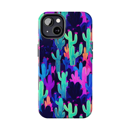 Neon Desert Magic: Electric Cactus Tough Case
