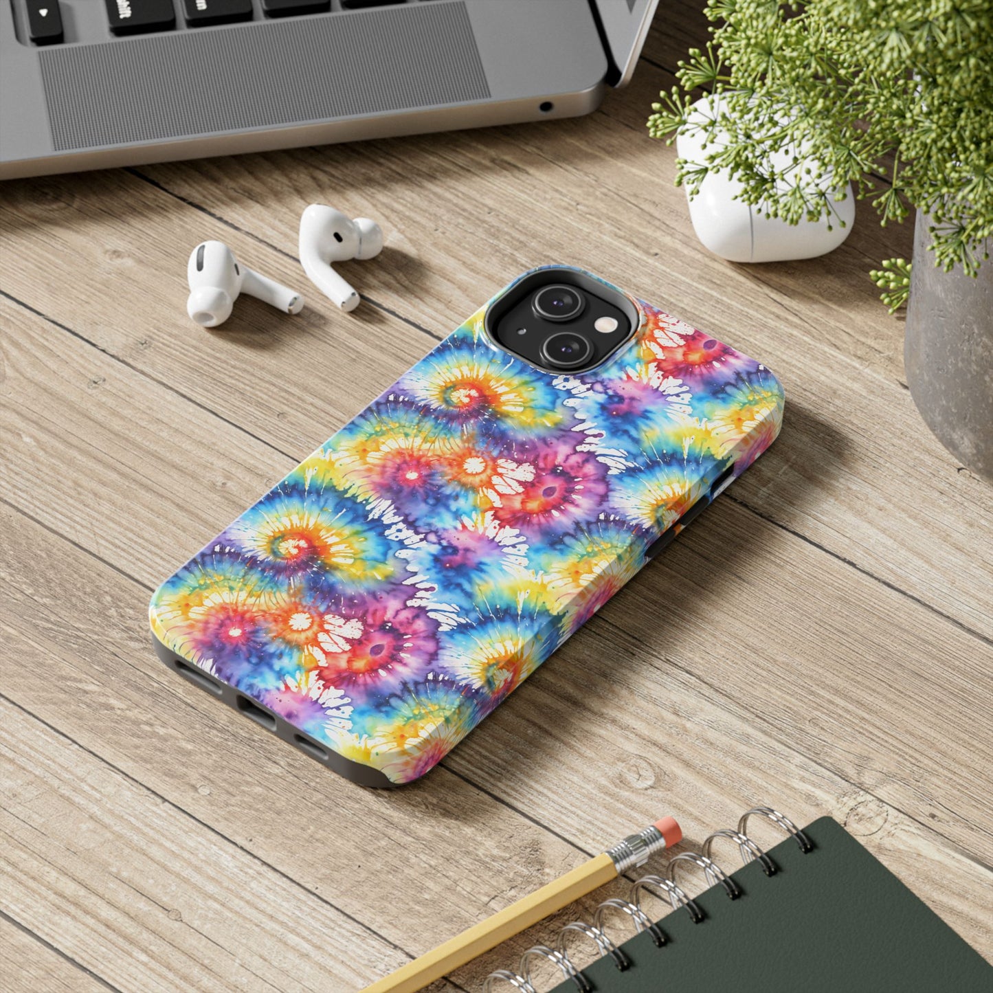 Rainbow Prism Tie-Dye: Bold & Vibrant Tough Case