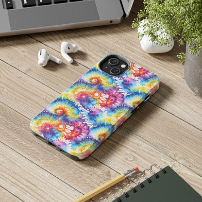 Rainbow Prism Tie-Dye: Bold & Vibrant Tough Case