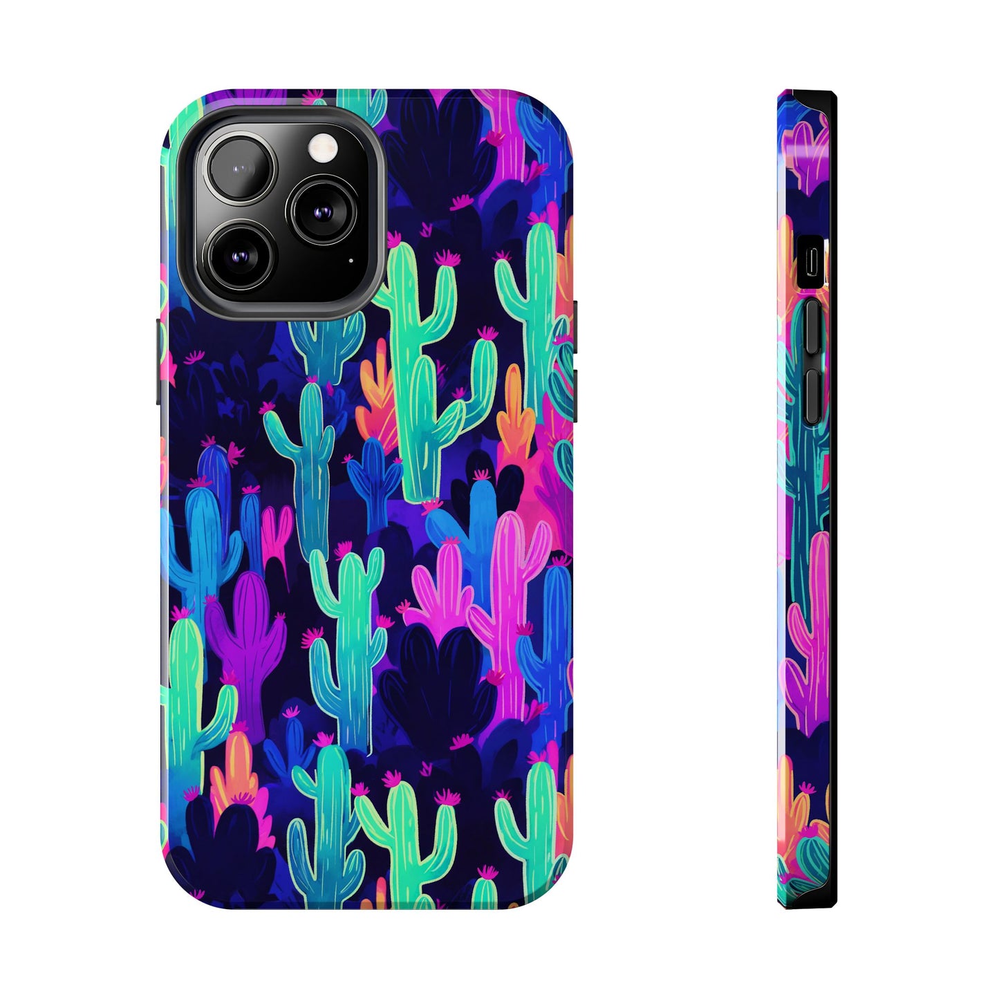 Neon Desert Magic: Electric Cactus Tough Case