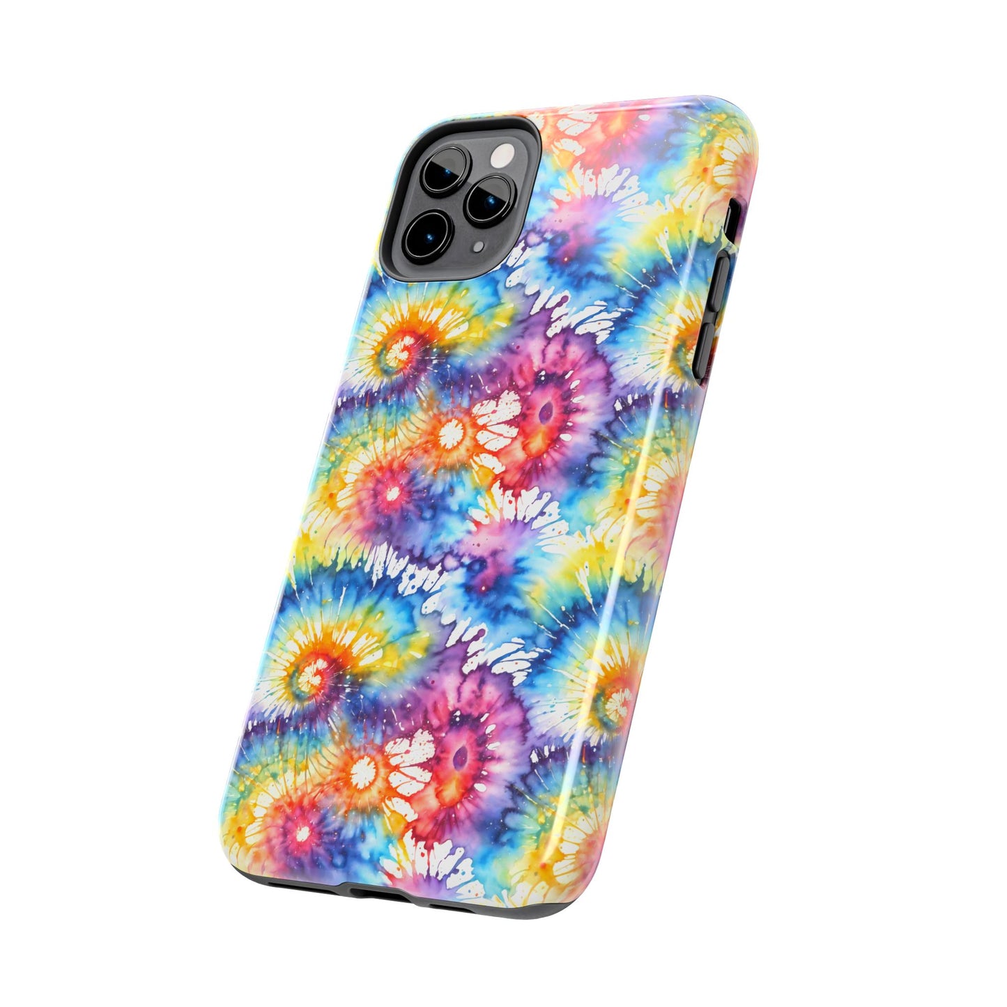 Rainbow Prism Tie-Dye: Bold & Vibrant Tough Case