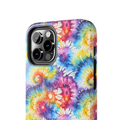 Rainbow Prism Tie-Dye: Bold & Vibrant Tough Case