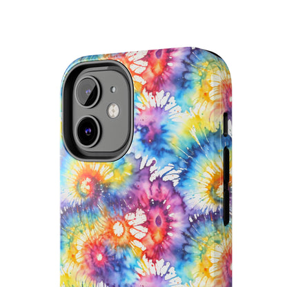 Rainbow Prism Tie-Dye: Bold & Vibrant Tough Case