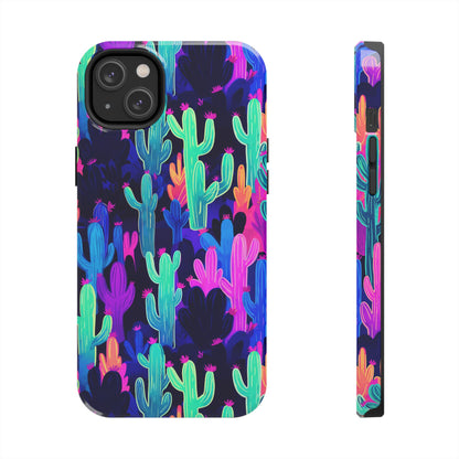 Neon Desert Magic: Electric Cactus Tough Case