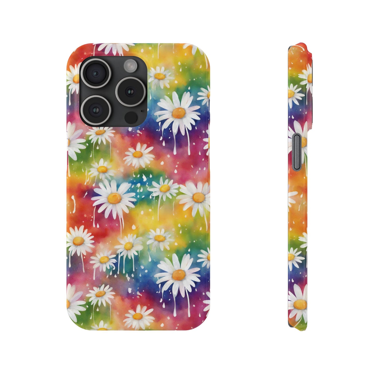 Daisy Rainbow Storm: Slim & Sleek Art Case